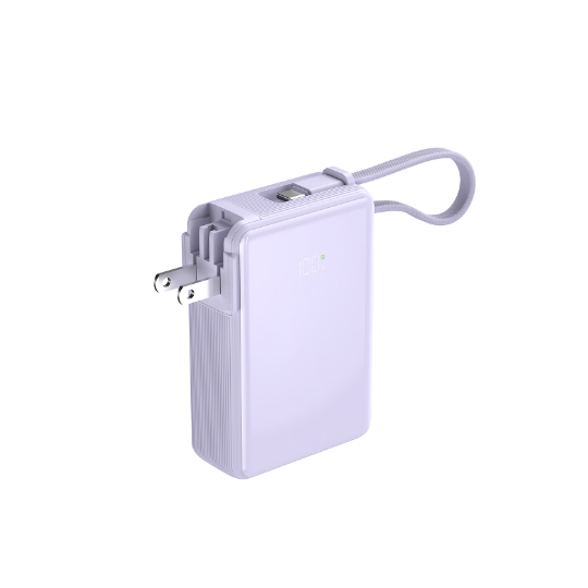 JP526 带插头带线22.5W移动电源_待上市新品_深圳市优德88电源有限公司